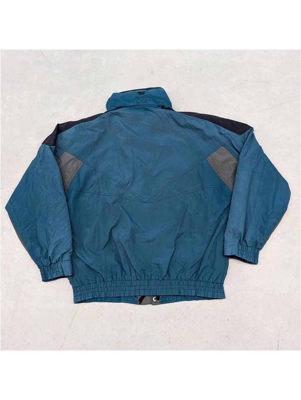 Vintage 90s Brooks TCS tech windbreaker Turquoise jacket - Picture 2 of 8